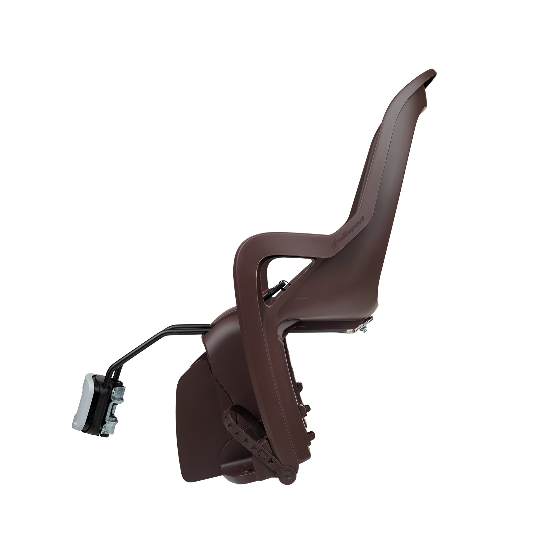 POLISPORT GROOVY FF Child Bike Seat for Frame - brown - POLISPORT - Evelostore