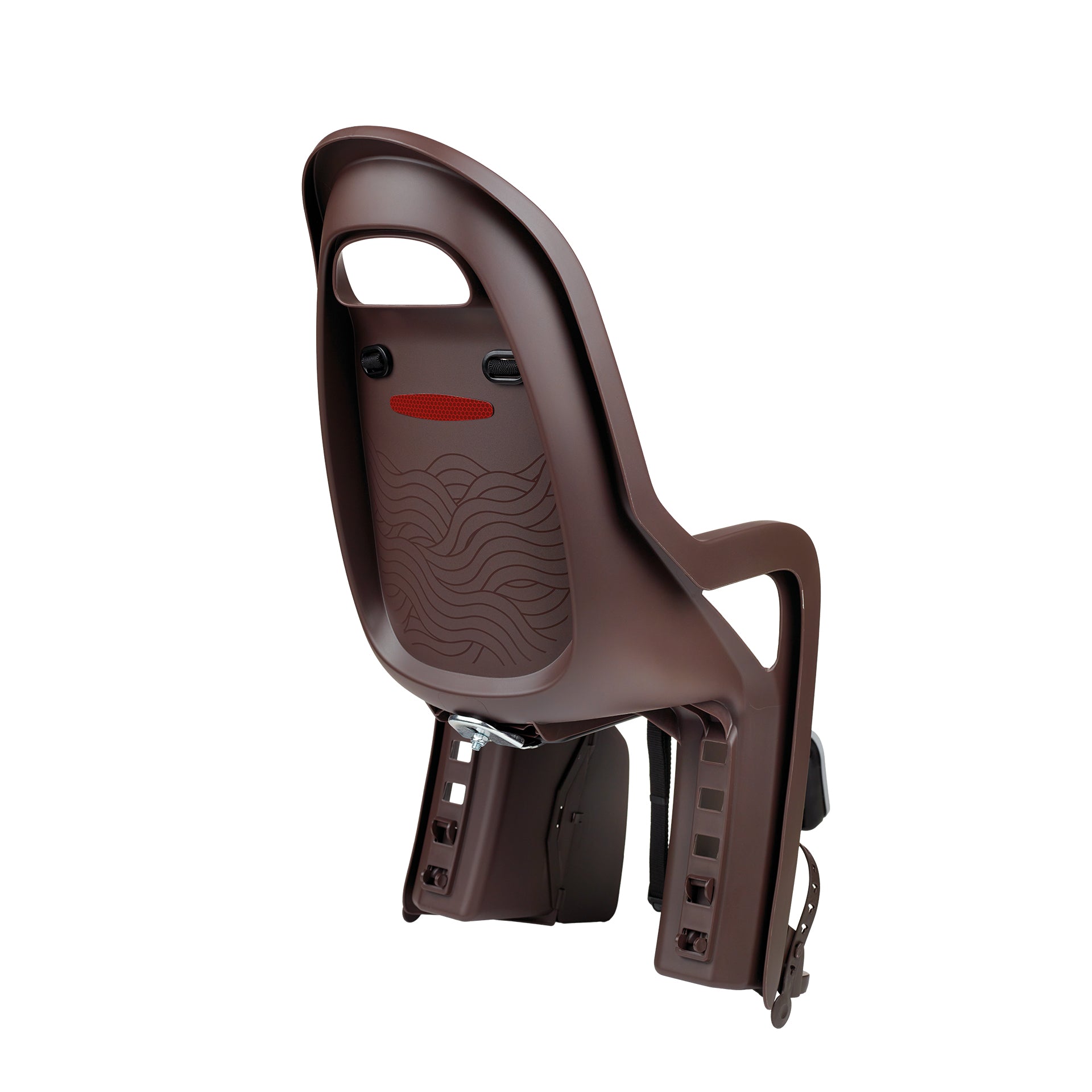 POLISPORT GROOVY FF Child Bike Seat for Frame - brown - POLISPORT - Evelostore