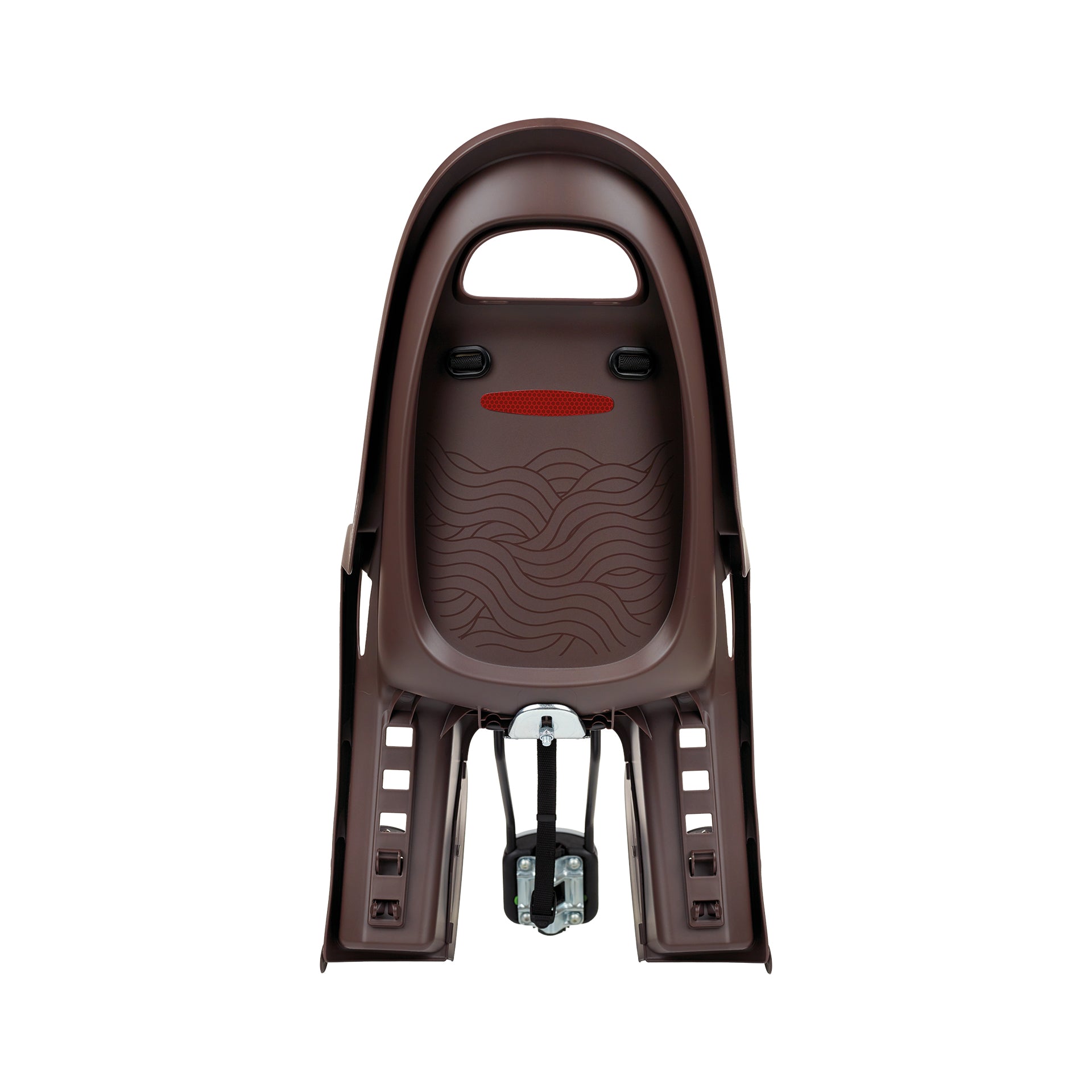 POLISPORT GROOVY Maxi FF 29" Child bike seat for Frame - dark brown - POLISPORT - Evelostore