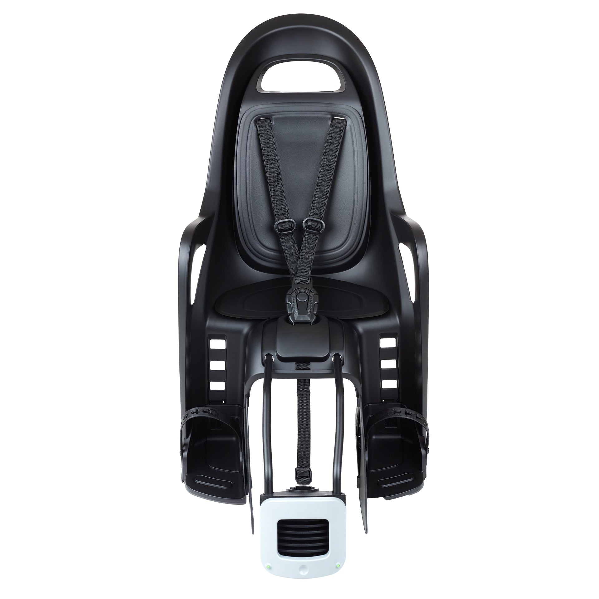 POLISPORT GROOVY FF Child bike seat for Frame - black/dark grey - POLISPORT - Evelostore