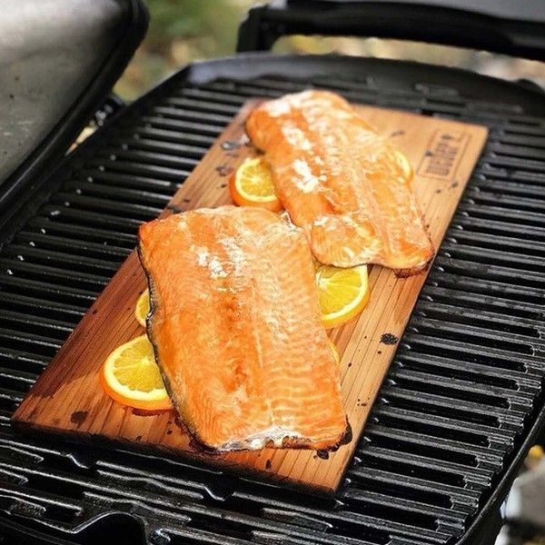 WEBER WESTERN RED CEDAR WOOD PLANKS large, 17831 - WEBER - Evelostore