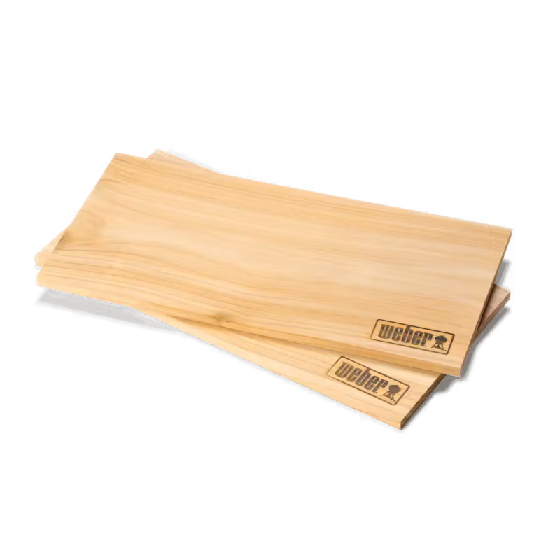 WEBER WESTERN RED CEDAR WOOD PLANKS large, 17831