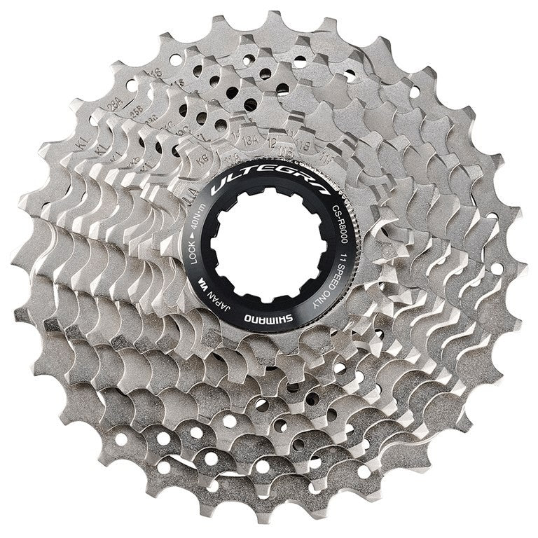 SHIMANO ULTEGRA CS - R8000 Cassette – 11 - Speed – Silver - SHIMANO - Evelostore