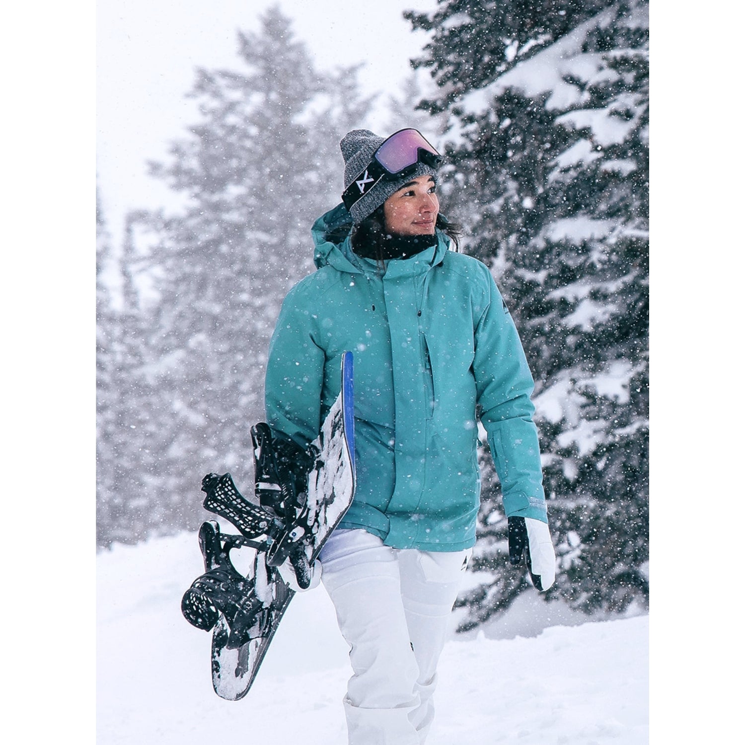 BURTON JET RIDGE 2L women's winter snow jacket - rock lichen - BURTON - Evelostore