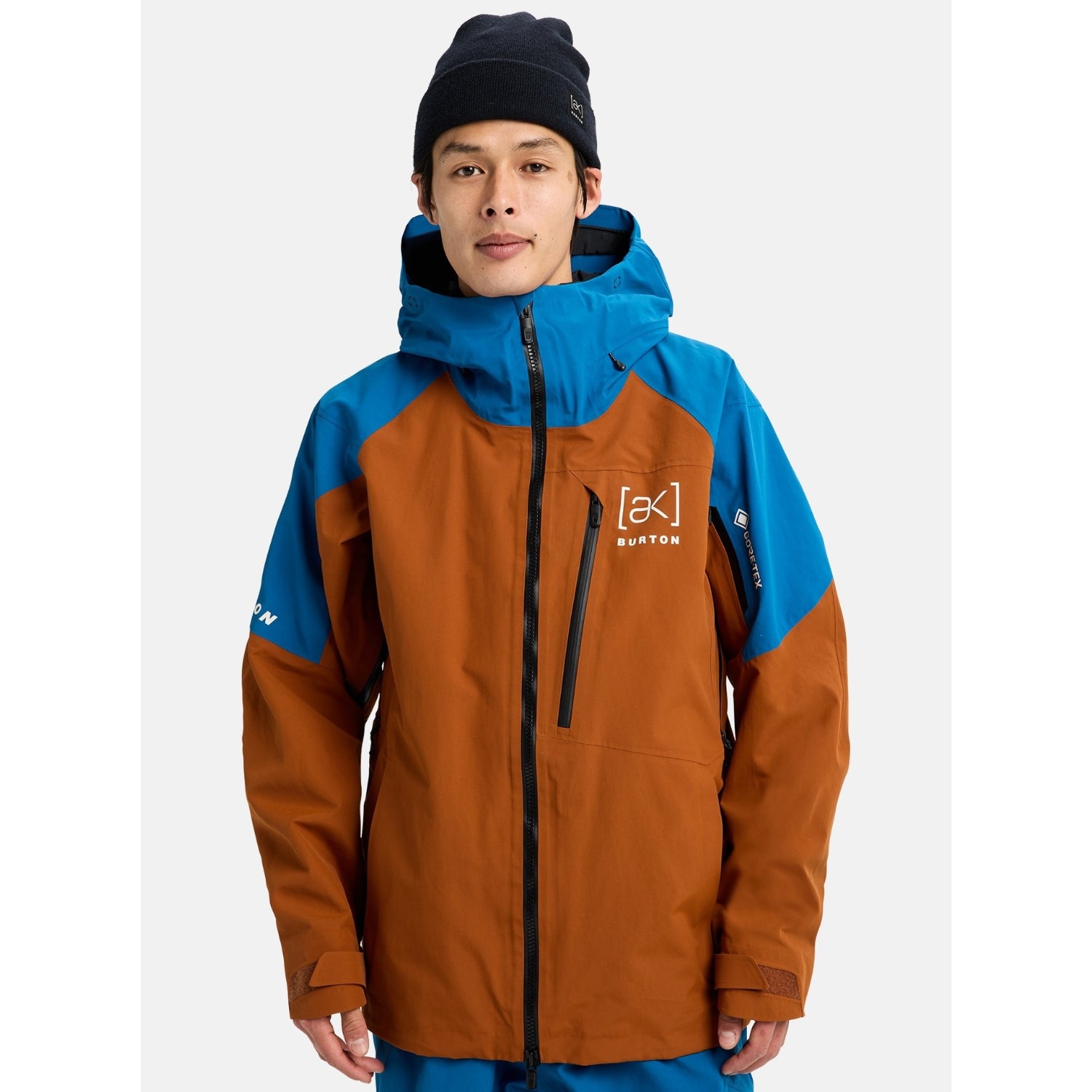 BURTON AK GORE CYCLIC snow jacket - chestnut brown/blue teal