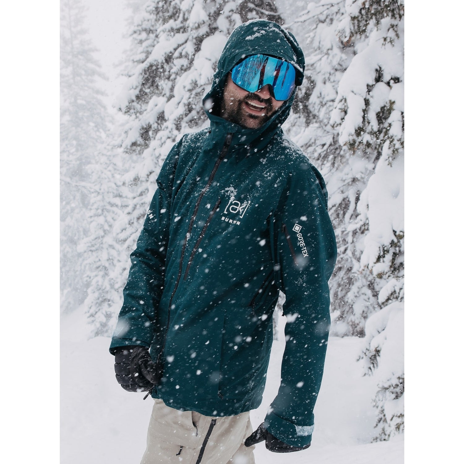 BURTON AK GORE CYCLIC snow jacket - deep emerald – Evelostore