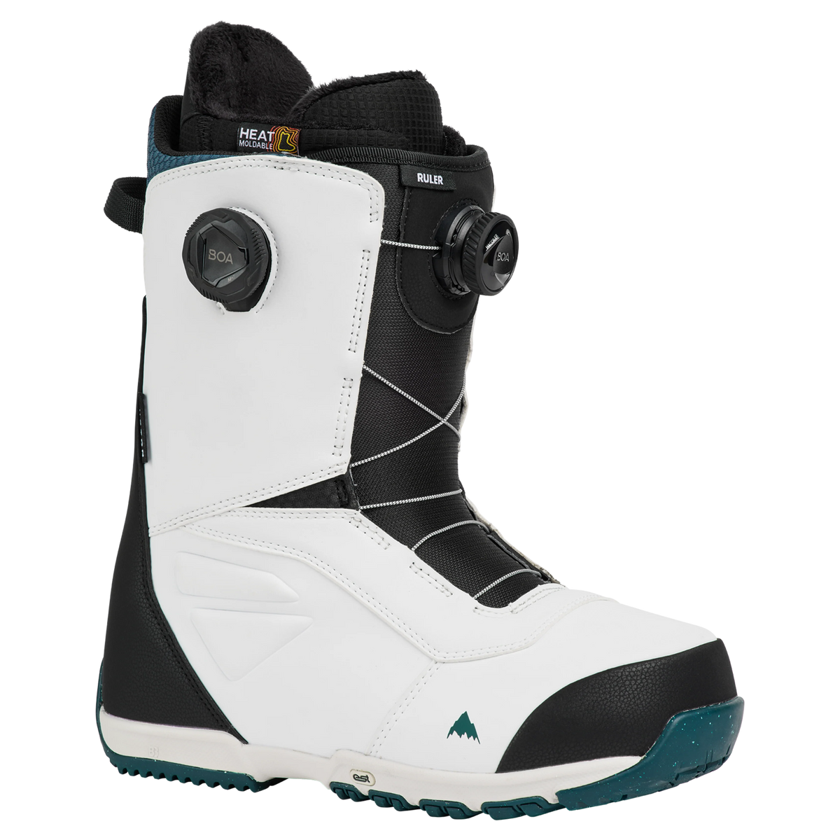 BURTON Ruler BOA® Regular snowboardstøvler til mænd – hvide