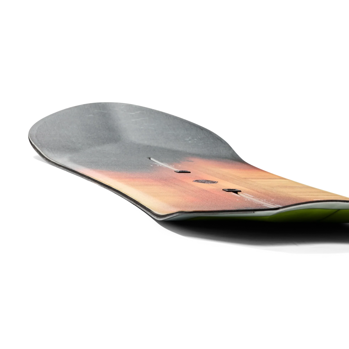BURTON 3D FISH retningsbestemt snowboard med flad top – grafik med brændt træ