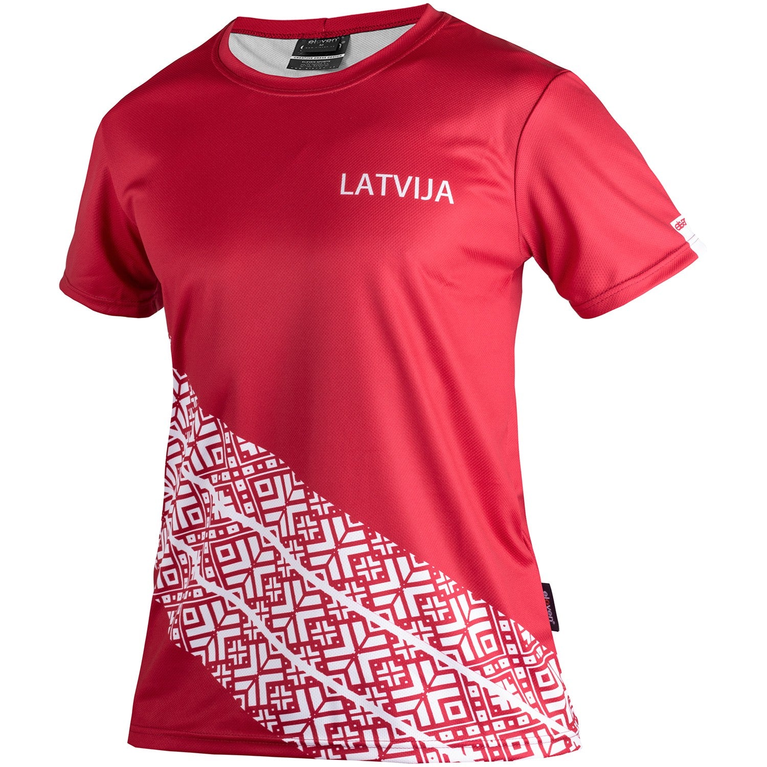 ELEVEN SPORTSWEAR kid's sports t-shirt LATVIA - red