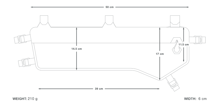 APIDURA EXPEDITION FRAME PACK 6.5L TALL velo soma
