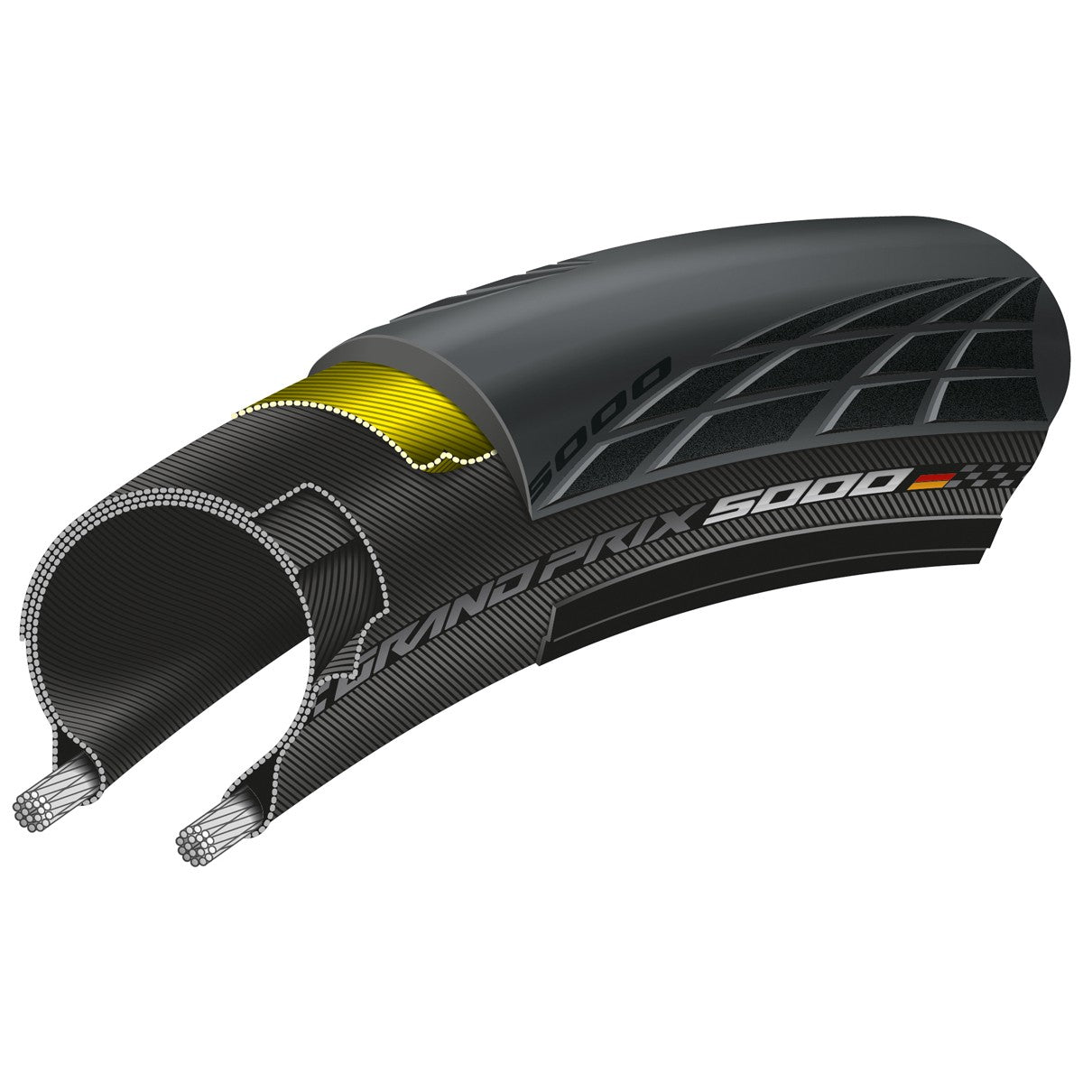 CONTINENTAL GRAND PRIX 5000 Folding Tire - CONTINENTAL - Evelostore