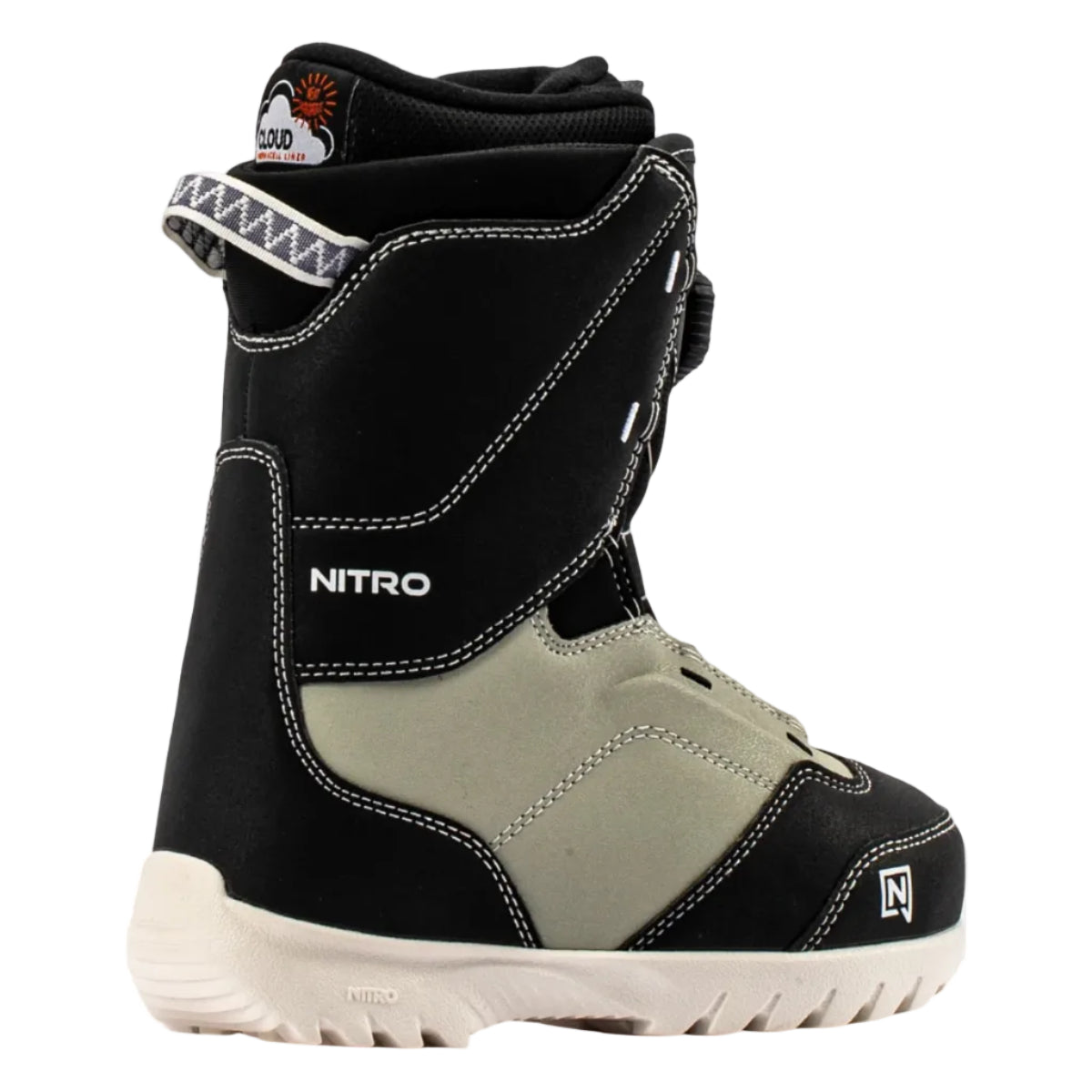 NITRO DROID BOA snowboardstøvler til børn – sort/sand