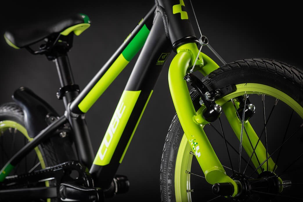 CUBE CUBIE 160 kids bicycle - black/green - CUBE - Evelostore