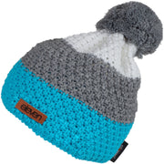ELEVEN SPORTSWEAR Strickmütze mit Bommel türkis/grau