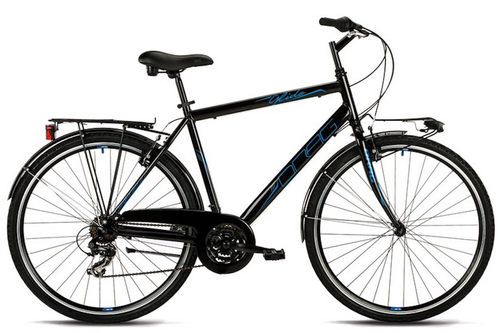 DRAG GLIDE MAN 28 vīriešu velosipēds – melns