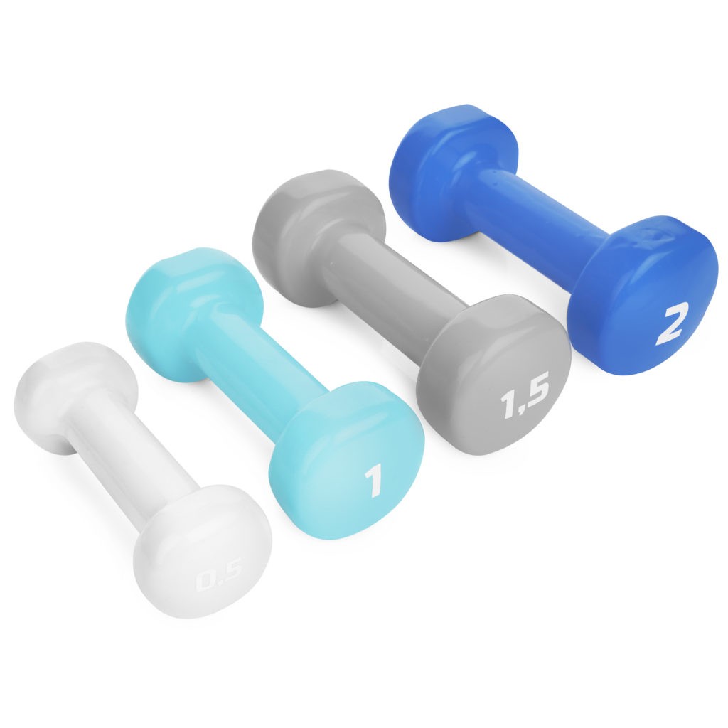 SPOKEY SHAPE IV 2x0.5 kg dumbbells - grey