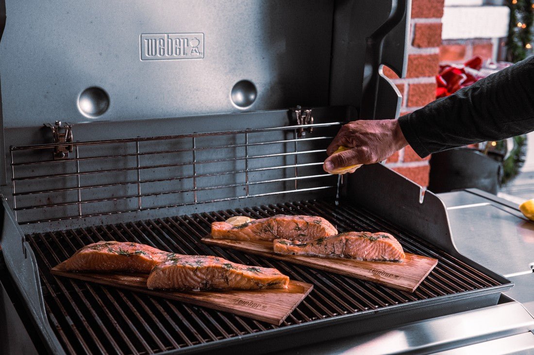 WEBER WESTERN RED CEDAR WOOD PLANKS large, 17831 - WEBER - Evelostore