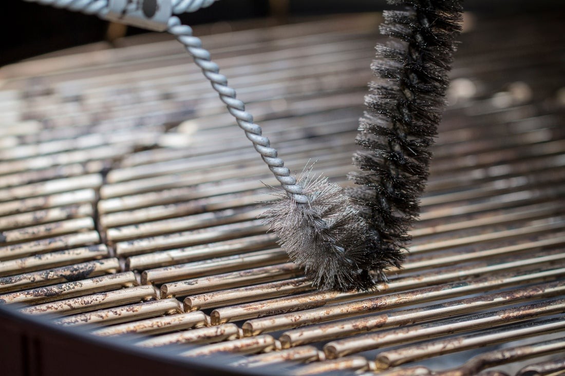 WEBER Grillbürste – Dreiseitig, 46 cm, Edelstahborsten, 6278