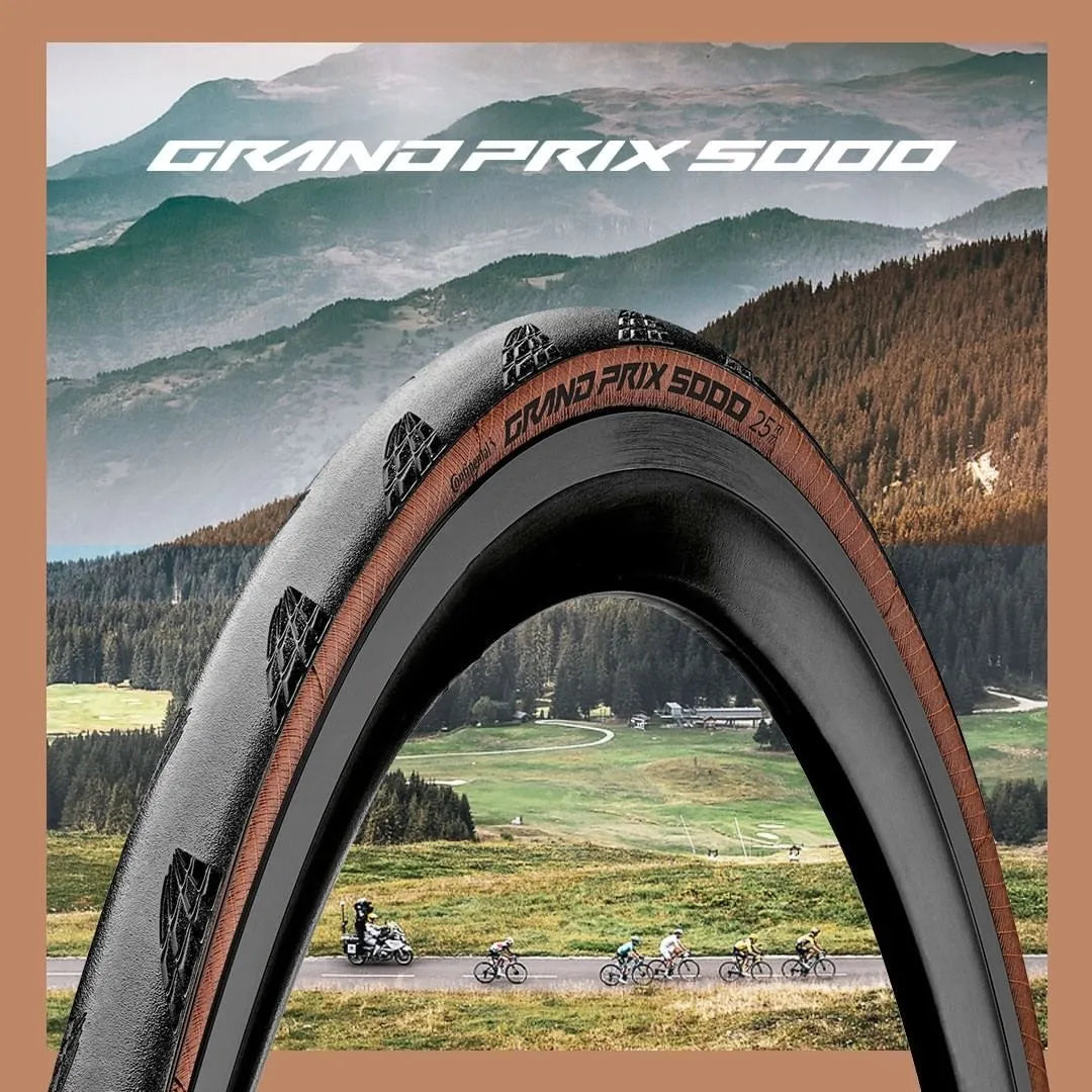 CONTINENTAL GRAND PRIX 5000 28" folding tire - black/transperent