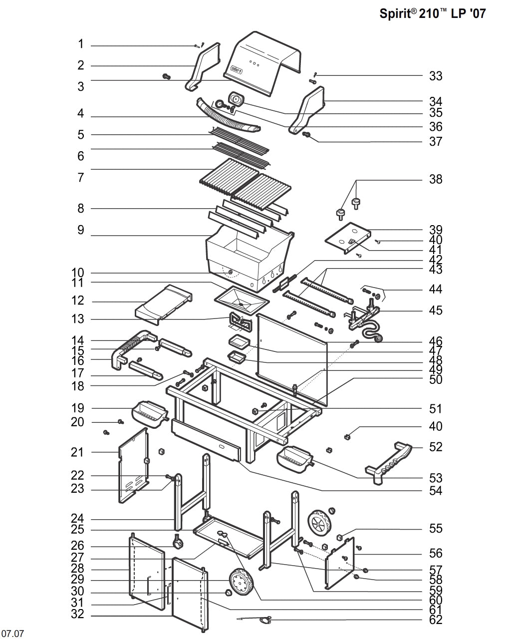 WEBER two - burner set Silver A (side burners), 10467 - WEBER - Evelostore