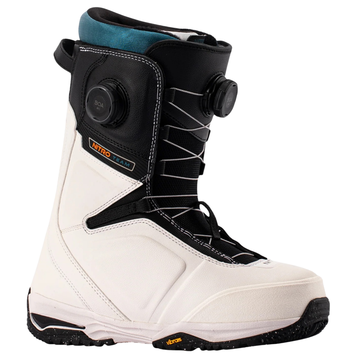 NITRO TEAM BOA Men's Snowboard Boots – White/Black