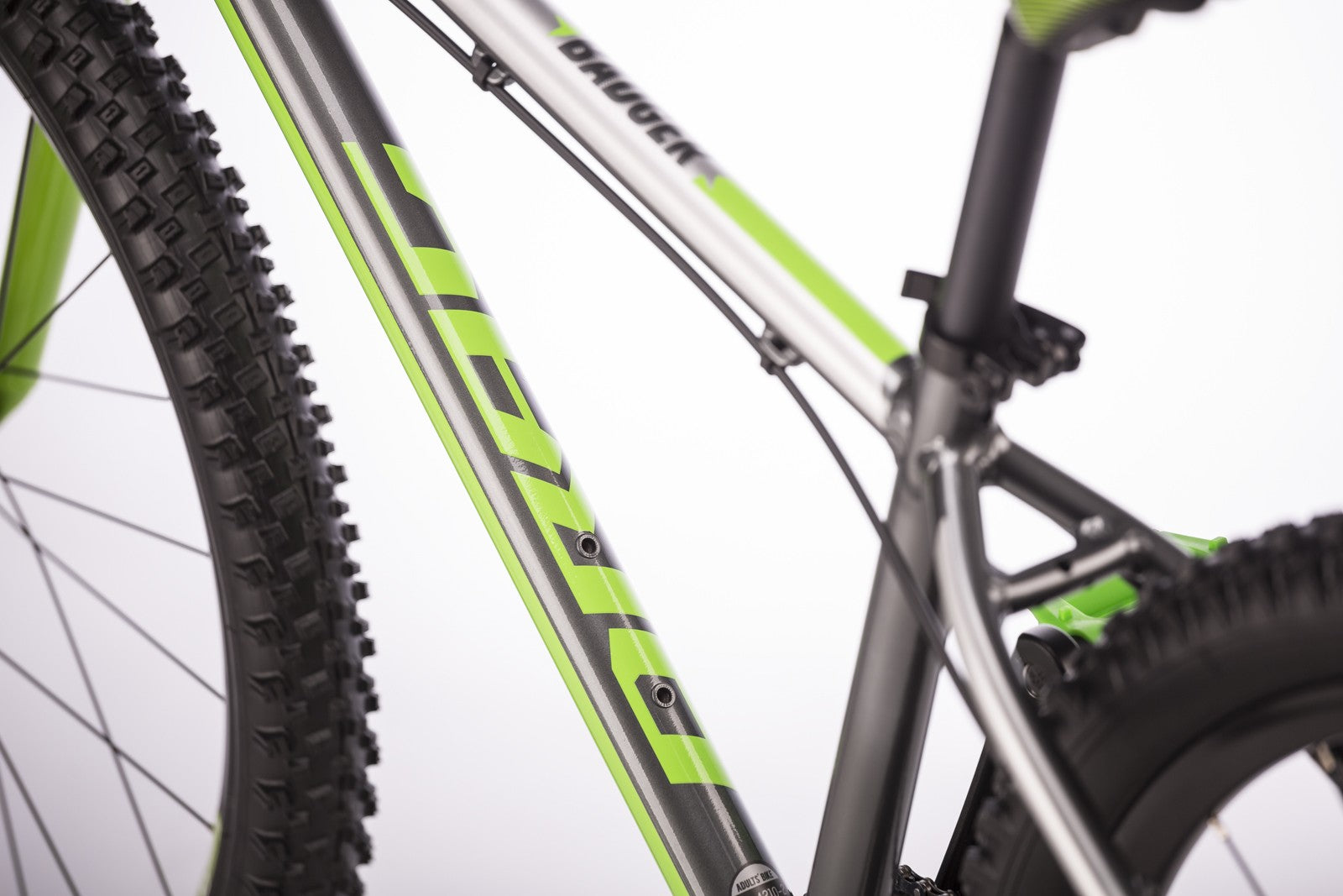 DRAG BADGER LITE DISC 26 bērnu velosipēds - pelēks/zaļš