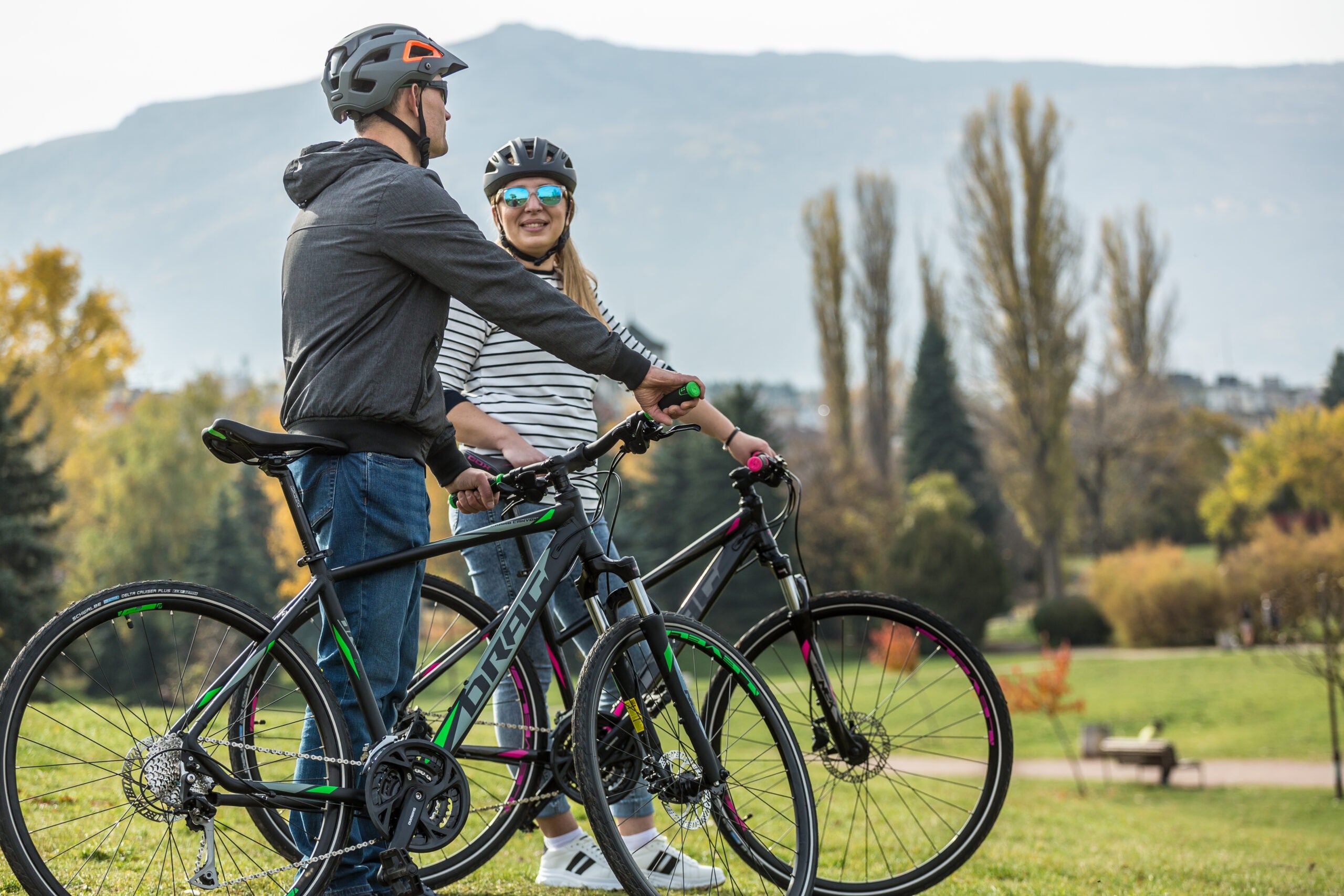 DRAG GRAND CANYON TE 28" jalgratas – tumehall / roheline