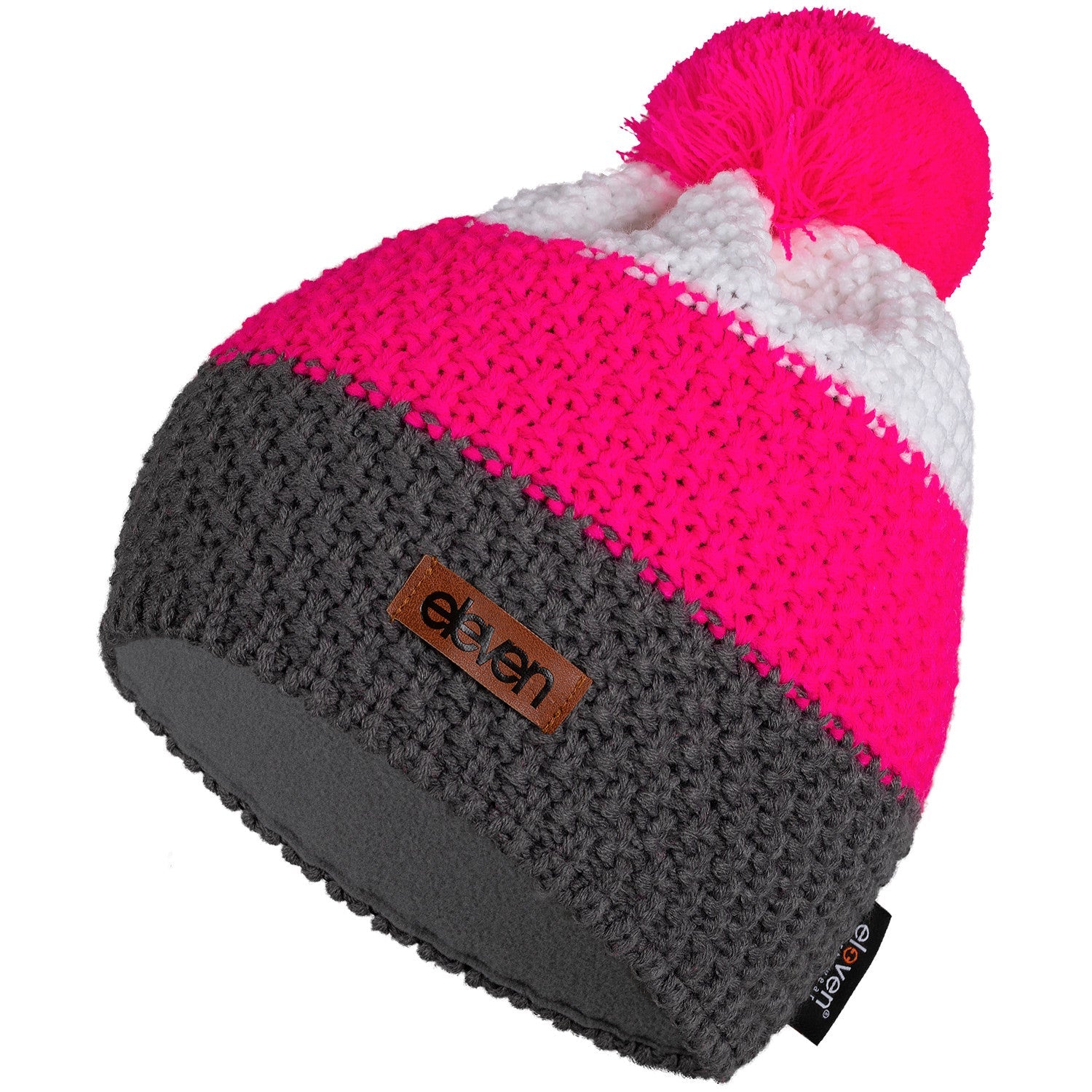 ELEVEN SPORTSWEAR Strickmütze mit Bommel in Pink