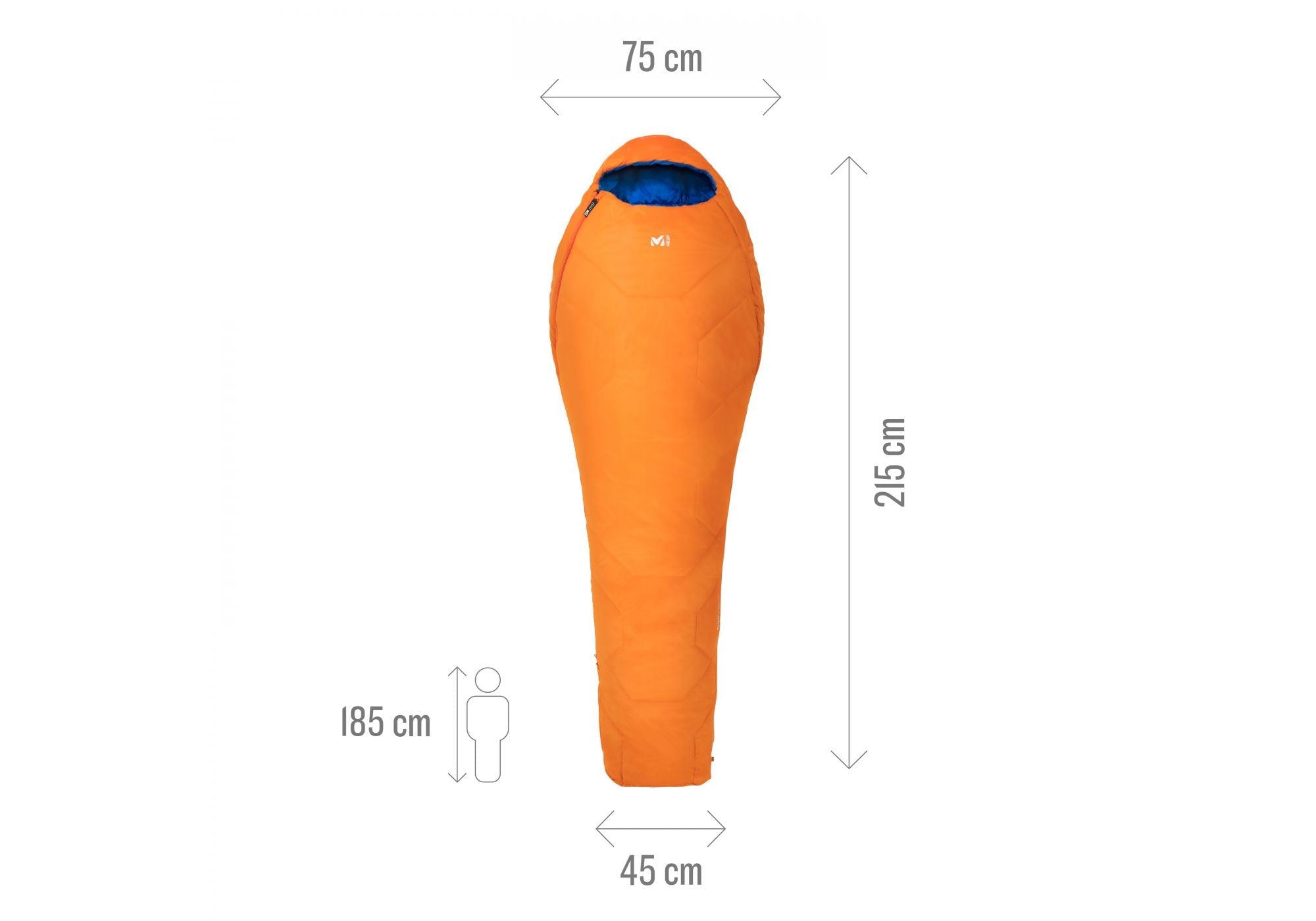 MILLET BAIKAL 750 REG Schlafsack - orange
