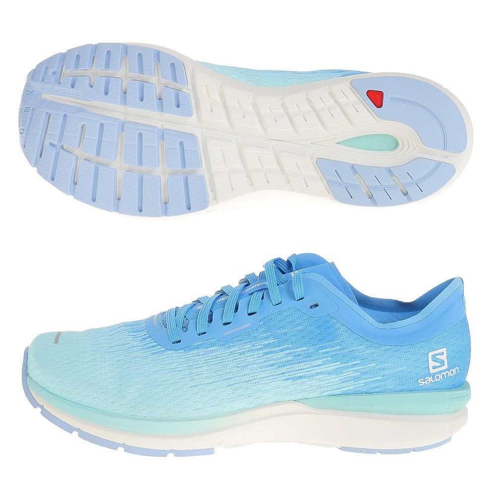 Buty do biegania SALOMON Sonic 4 Accelerate W - jasnoniebiesko-białe