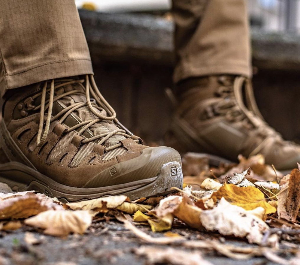 SALOMON QUEST 4D FORCES 2 COYOTE tactical footwear - brown