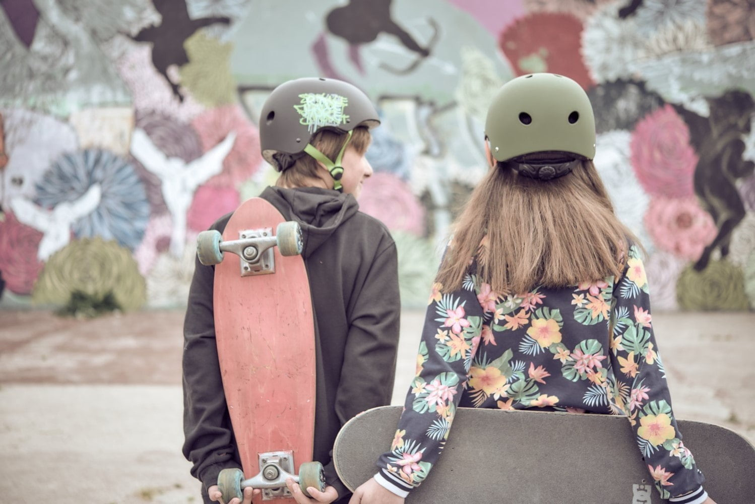 Casco POLISPORT Urban Radical Graffiti - nero/verde