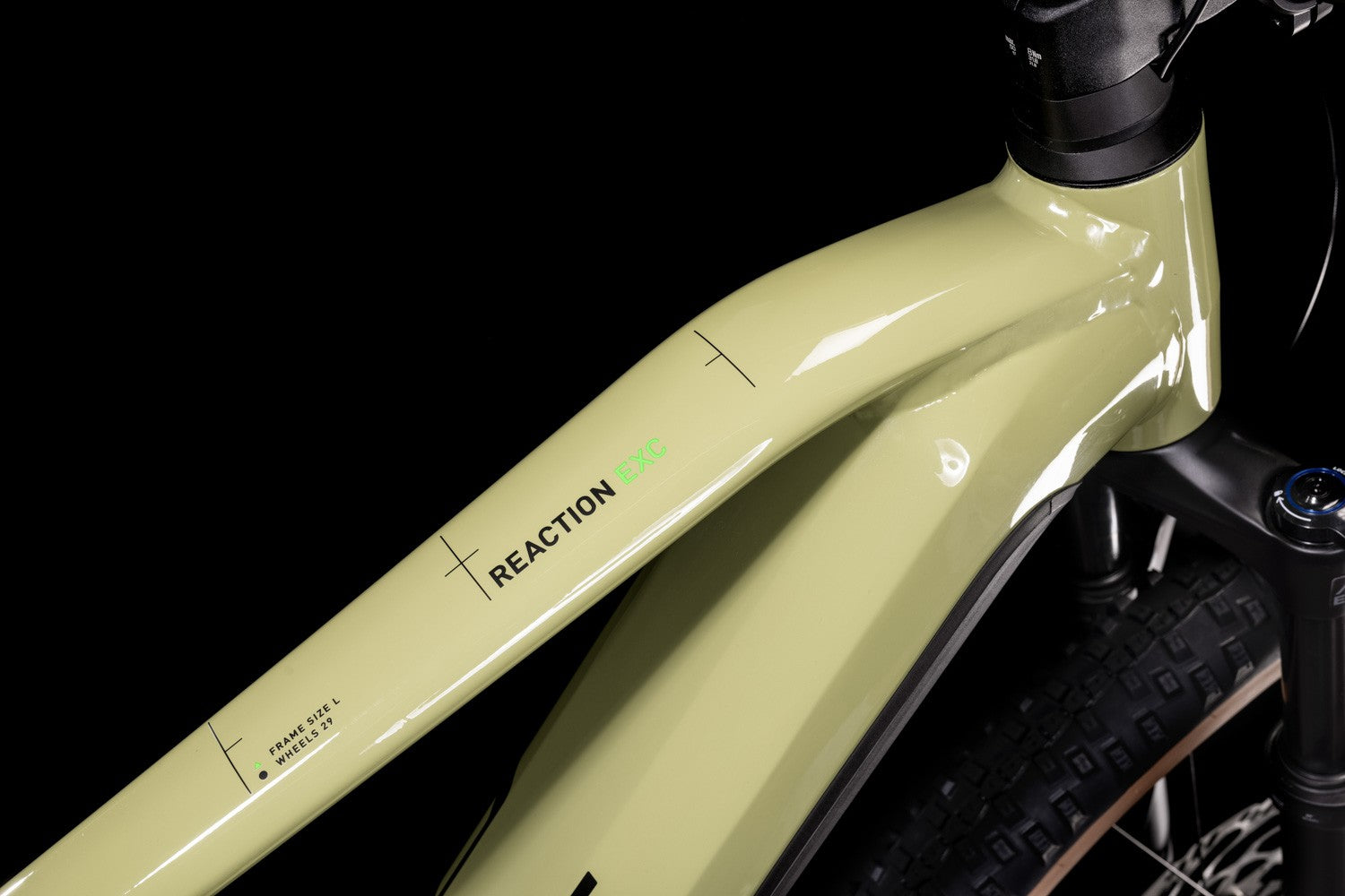 CUBE REACTION HYBRID EXC 750 29 sähköpyörä – green´n´flashgreen