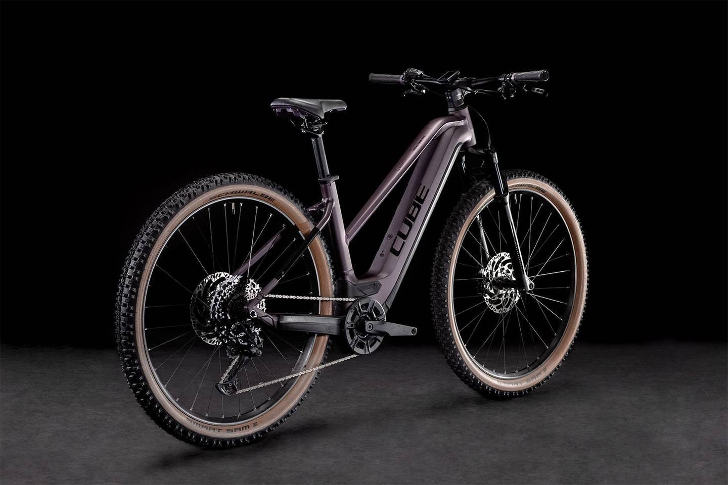 CUBE REACTION HYBRID EXC 750 29 electric bike - smokylilac´n´black - CUBE - Evelostore