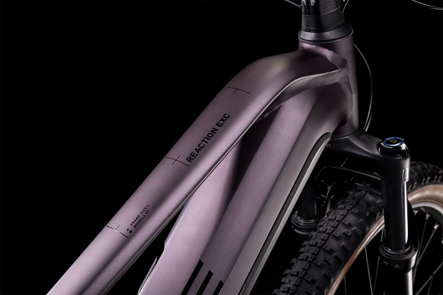 CUBE REACTION HYBRID EXC 750 29 electric bike - smokylilac´n´black - CUBE - Evelostore