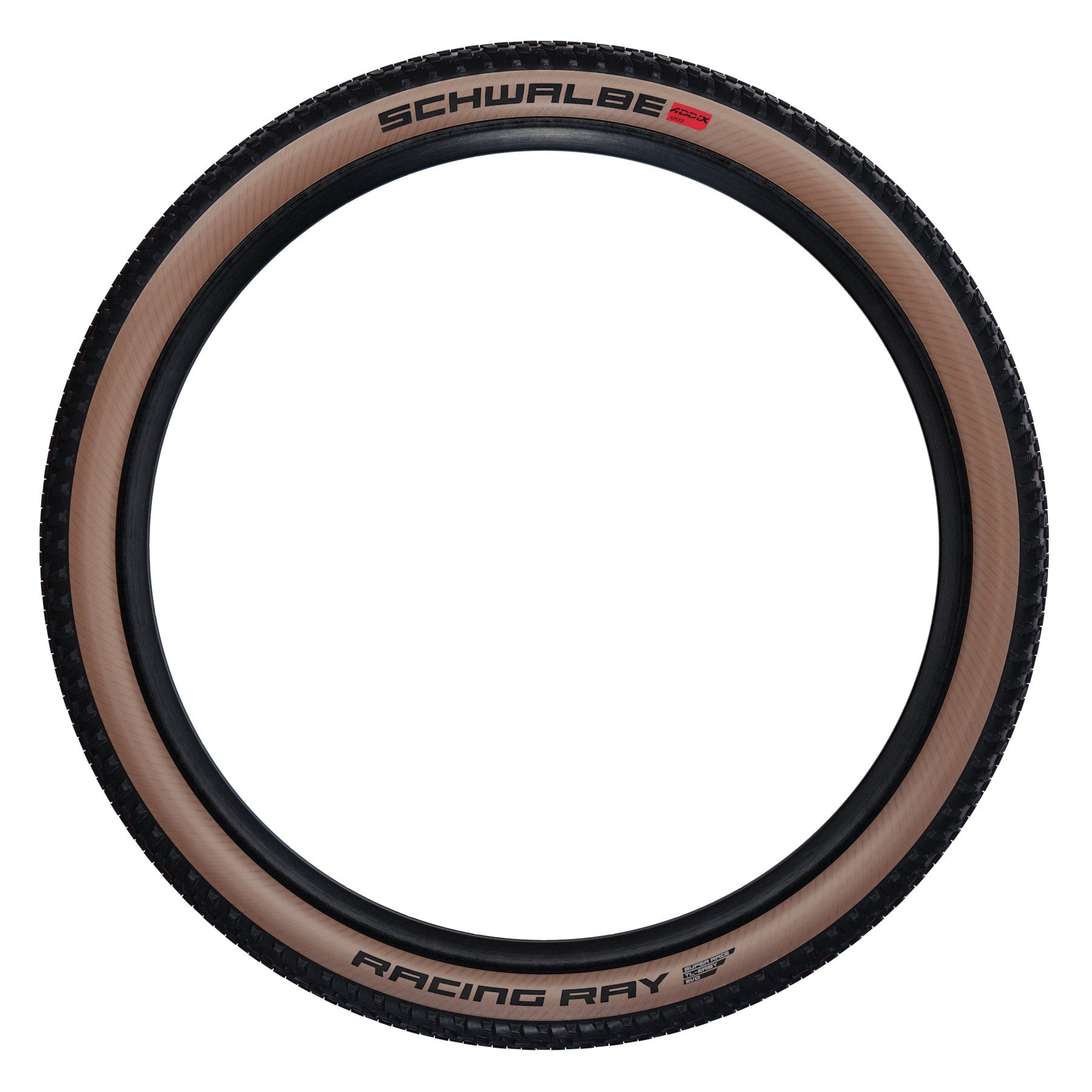 SCHWALBE RACING RAY 29" tire - SuperRace I ADDIX I TLEasy I Transparent sidewall - SCHWALBE - Evelostore