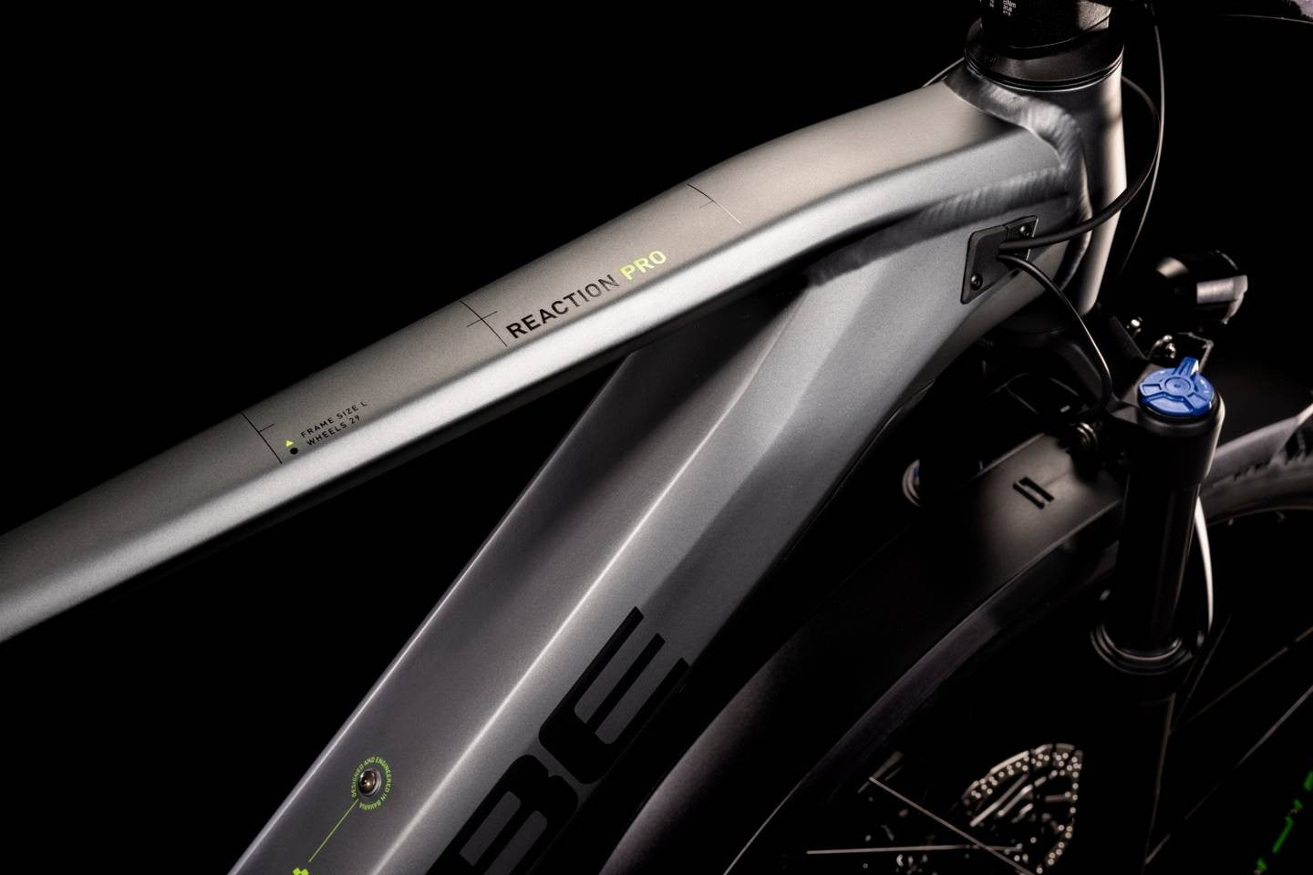 CUBE REACTION HYBRID PRO 625 ALLROAD 29 electric bike - flashgrey´n´green