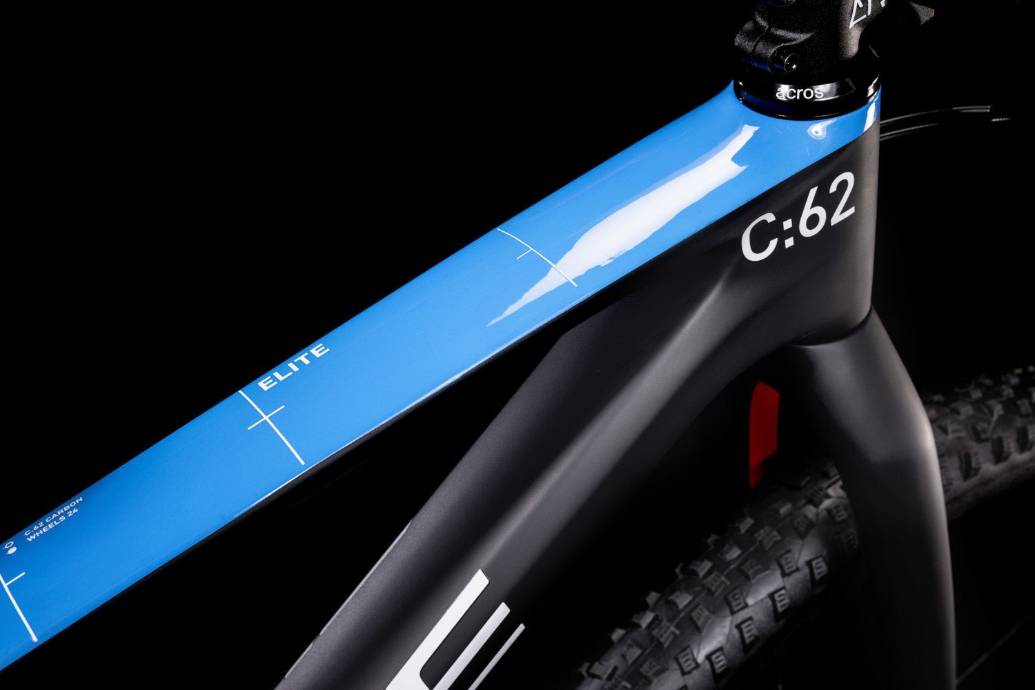 CUBE ELITE 240 C:62 SL kids bicycle - carbon/blue/red - CUBE - Evelostore