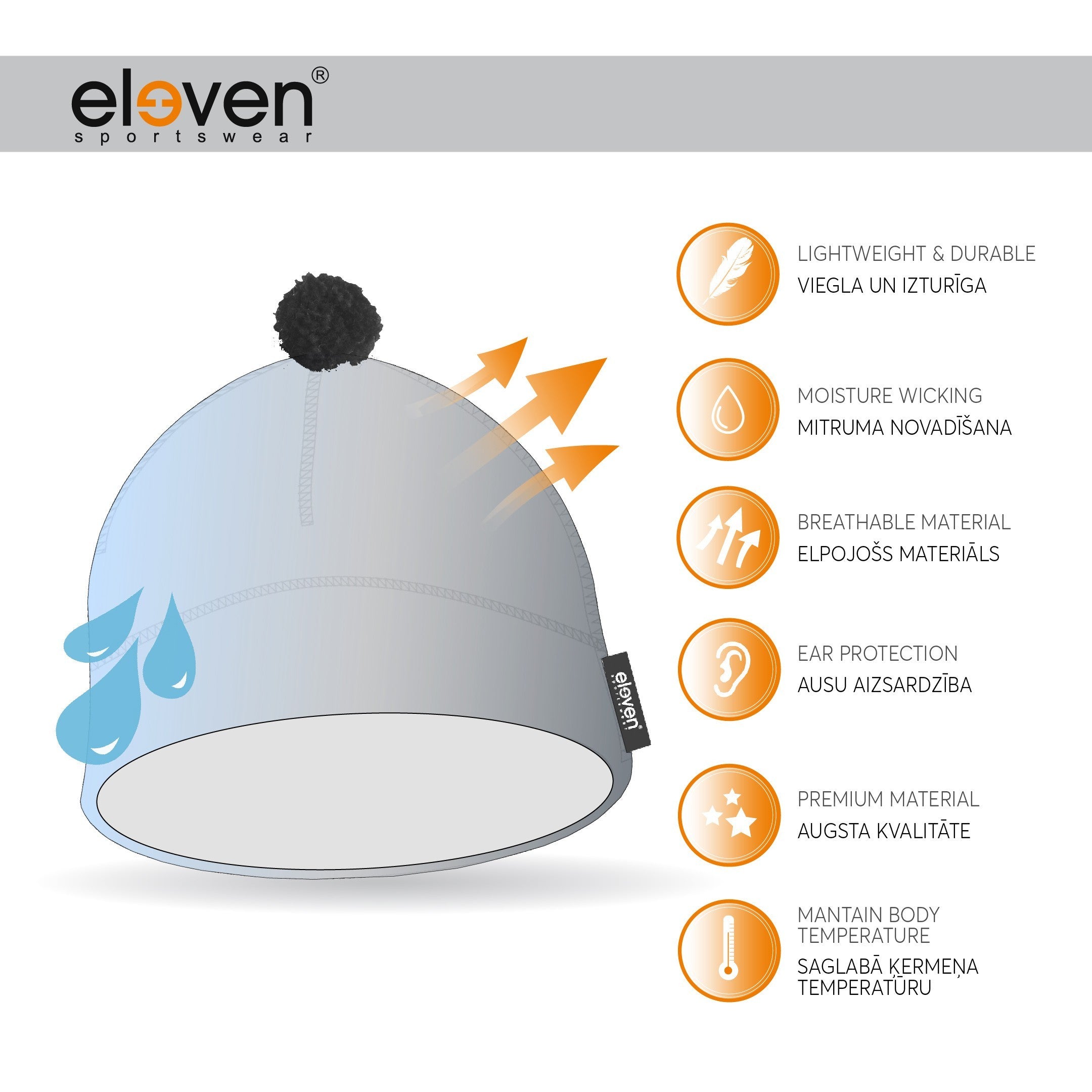 ELEVEN SPORTSWEAR SVEN kepurė LATVIJA Raudona