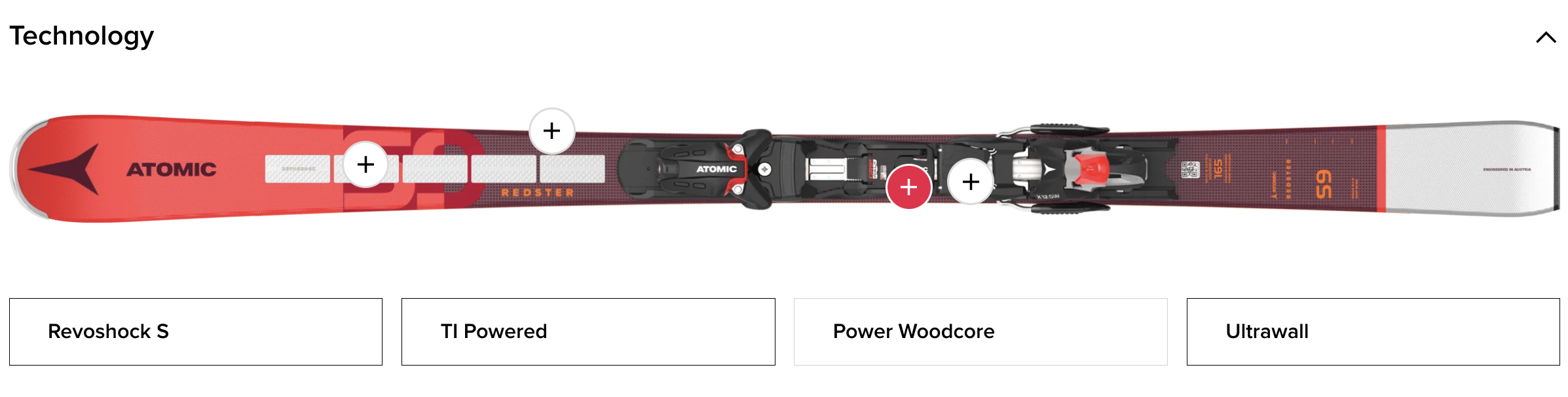 ATOMIC REDSTER S9 REVOSHOCK S + X 12 GW kalnų slidės