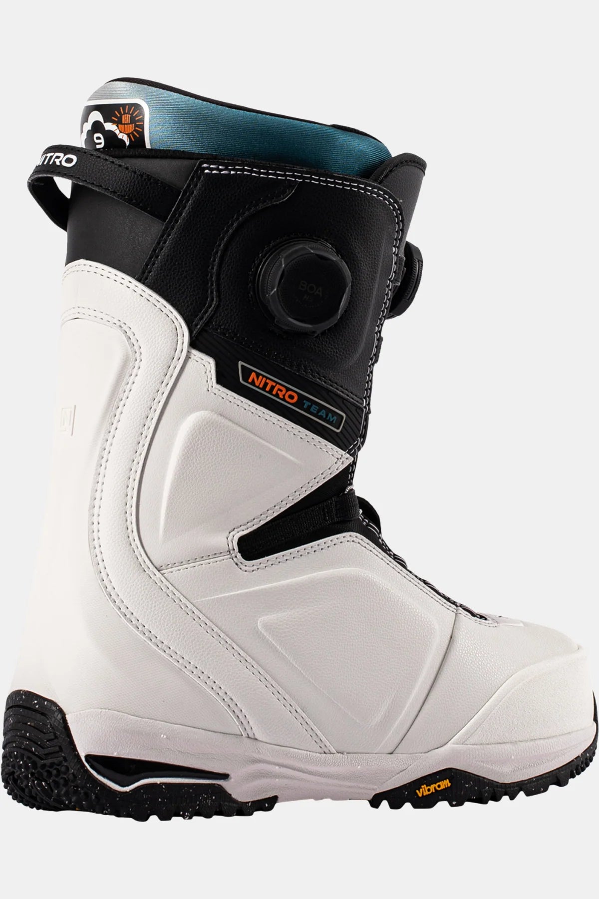 NITRO TEAM BOA Men's Snowboard Boots – White/Black