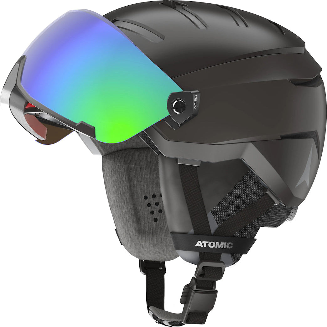 ATOMIC SAVOR GT AMID VISOR HD BLACK aizsargķivere