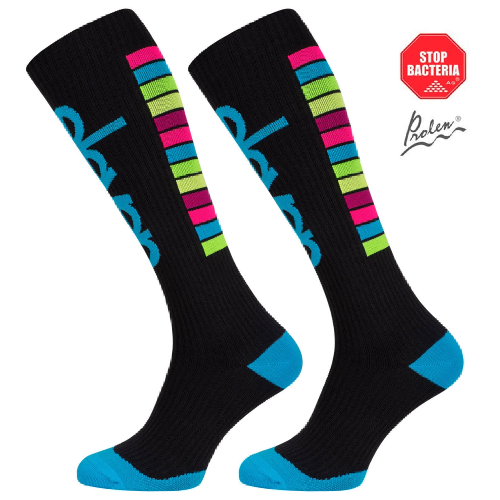 ELEVEN SPORTSWEAR DOTS Lange Kompressionsstrümpfe - Schwarz