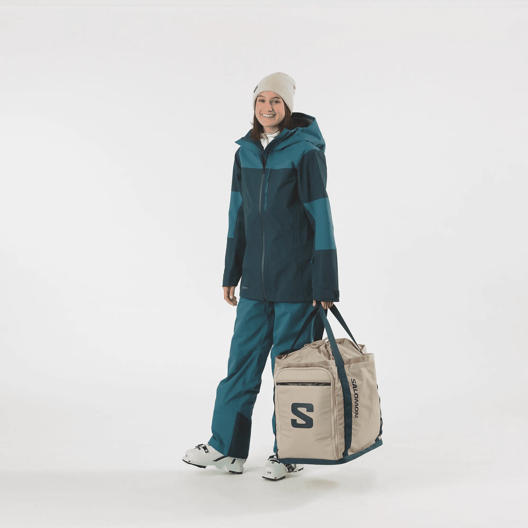 salomon extend max alpine ski gearbag Salomon Extend Max ski gear bag with boot compartment and waterproof base – Evelostore
