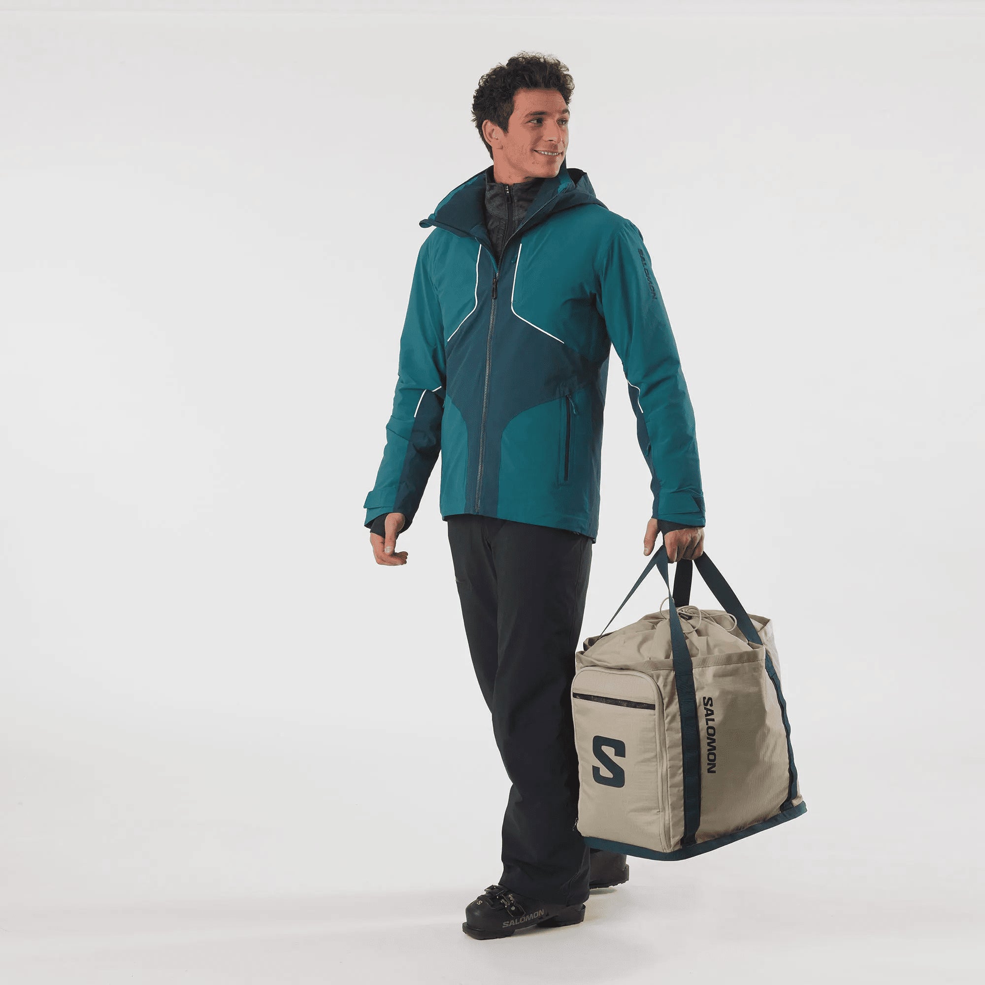 SALOMON EXTEND MAX GEARBAG boot bag - sand - SALOMON - Evelostore