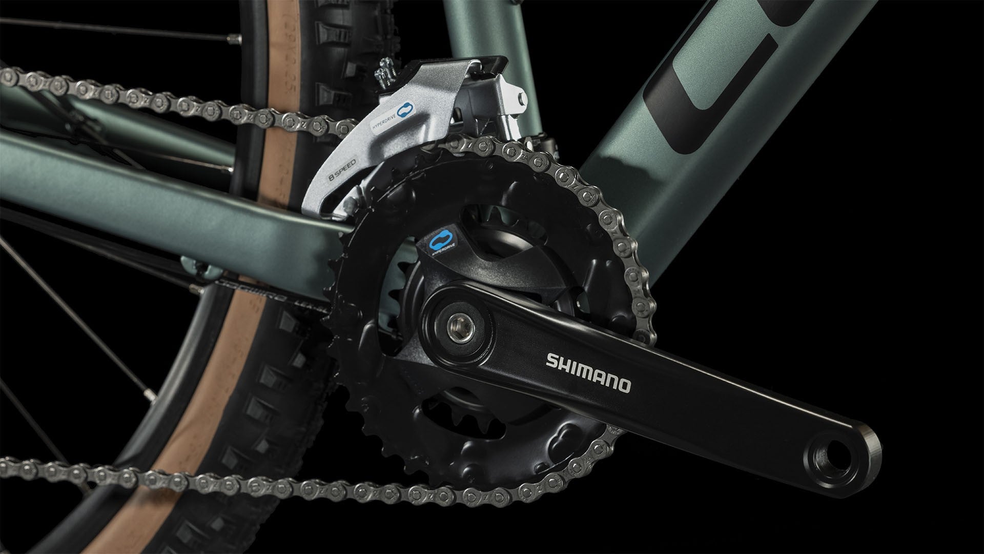 CUBE ACCESS WS EXC 29 naiste mägijalgratas – eucalyptus´n´black