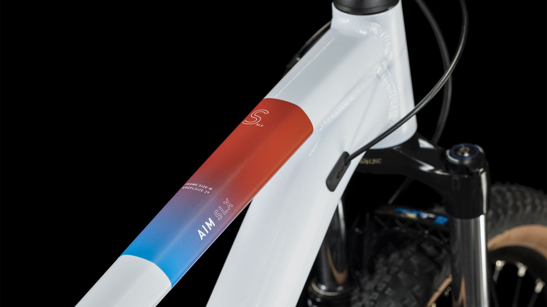 CUBE AIM SLX 29 mountain bike - white´n´blue´n´red - CUBE - Evelostore