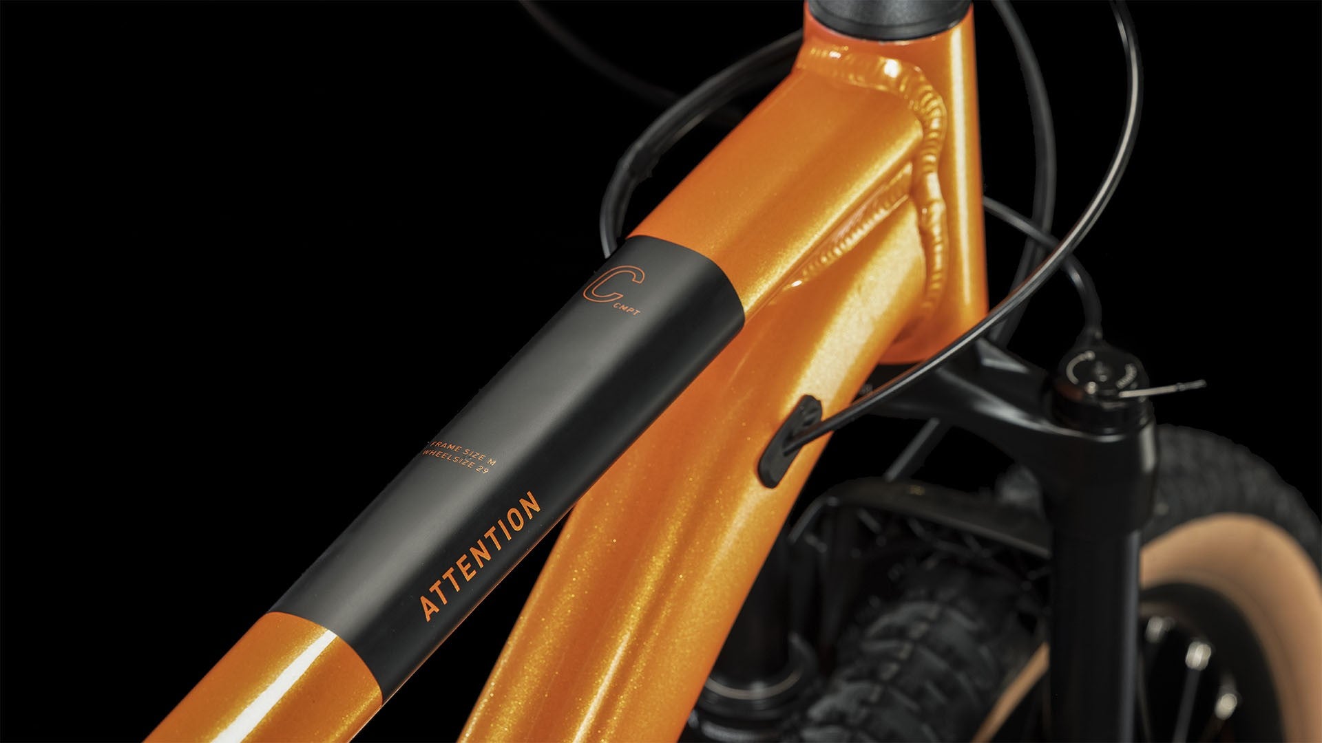 CUBE ATTENTION 29 mountain bike - fireorange´n´black - CUBE - Evelostore