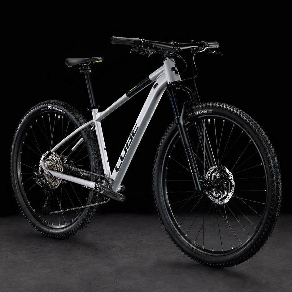 CUBE ATTENTION SLX 29 mountain bike - silvergrey´n´lime - CUBE - Evelostore