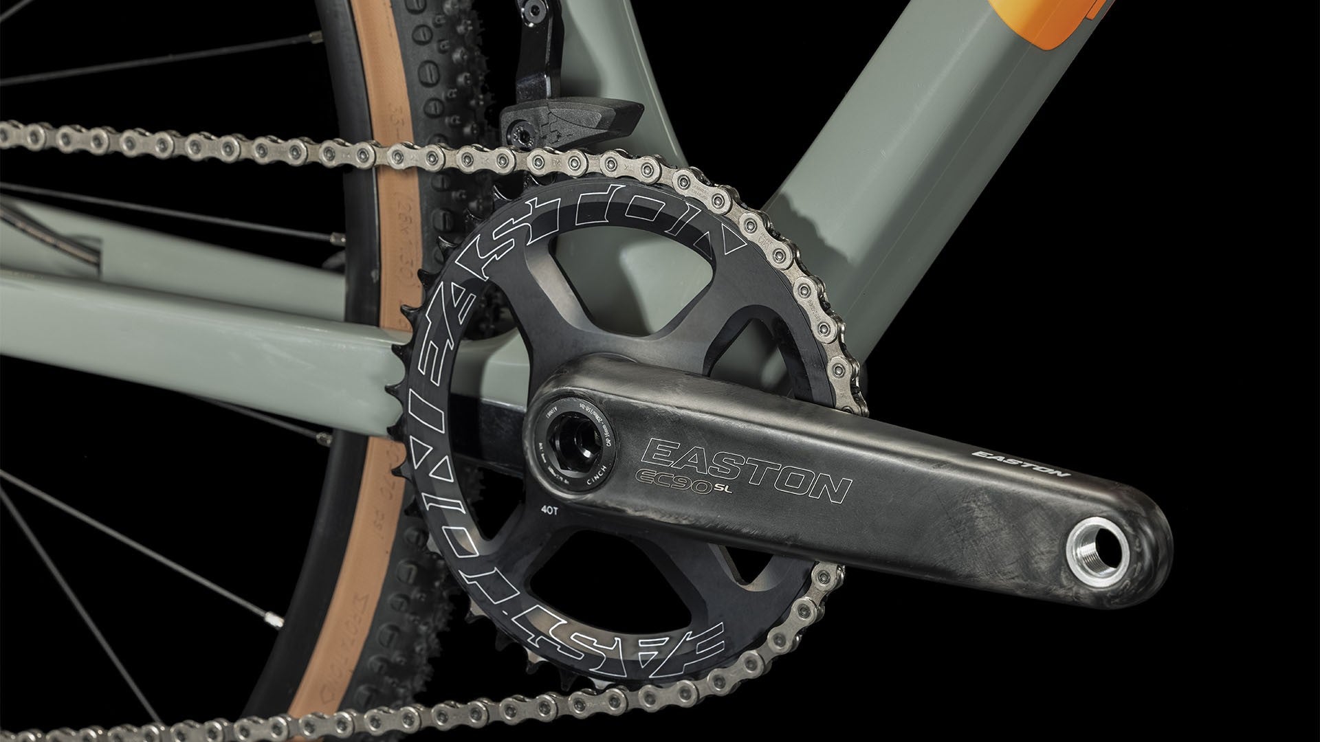 CUBE CROSS RACE C:62 PRO carbon cyclocross bike - swampgrey/orange - CUBE - Evelostore